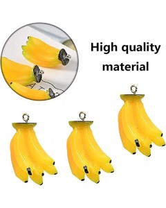 126ZY001-22-30p Imitated Food Banana Yellow Micro Model Charms Resin Pendants with Loop for DIY