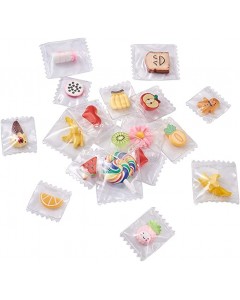 126ZY001-04-100p-Ice Cream Lollipop Gingerbread Man Fruit Dangle Charms for DIY Earrings