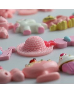 128LZ003-21-10P-DIY Crafting Embellishments Resin Flat Backs Charms