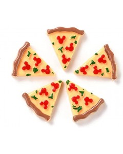 126ZY001-12-30p   Resin Imitation Food Pizza Flatback No-Hole Charms for DIY