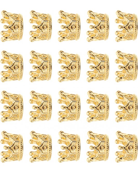 126ZY001-14-30p  Mini Crown Charm Jewelry Charms Spacer Beads Miniature Ornament Pendant for DIY 