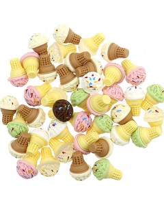 126ZY001-20-30p Ice Cream Resin Charm No Hole Beads for DIY Scrapbooking 