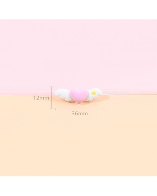 128LZ001-01-100p-128LZ001-01  20p  RC005 Cartoon Beautiful Girl Magic Wand DIY Resin Charms