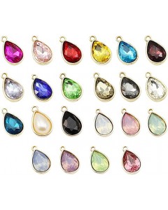 126ZY002-02-100p-Crystal Glass Beads Accessory Parts Quantity Pendant Jewelry DIY Making
