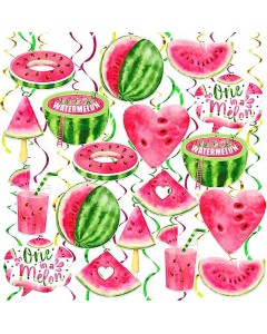 126ZY002-41-60p-DIY Watermelon Ornaments in Various Shapes