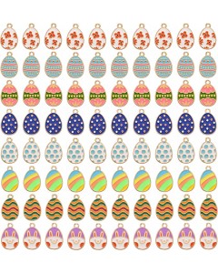 128LZ003-10-10P-Easter Eggs Colored Pendants Accessories for Necklace Bracelet  Making