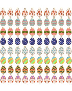 128LZ003-10-10P-Easter Eggs Colored Pendants Accessories for Necklace Bracelet  Making