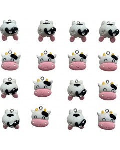 128LZ002-08-15P-Cow Pendant Charms Animal Charms Cow Heads  Charms for DIY