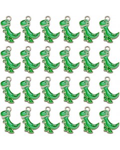 128LZ003-14-10P-Cartoon DIY Small Dinosaur Alloy Charm DIY 80pcs