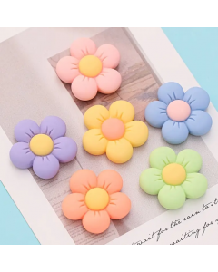 128LZ001-19-100p-Four small flower mobile phone case accessories decoration